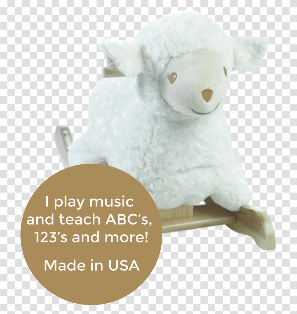 Lambkin Lamb Baby Rocker Stuffed Toy, Snowman, Outdoors, Nature, Plush Transparent Png