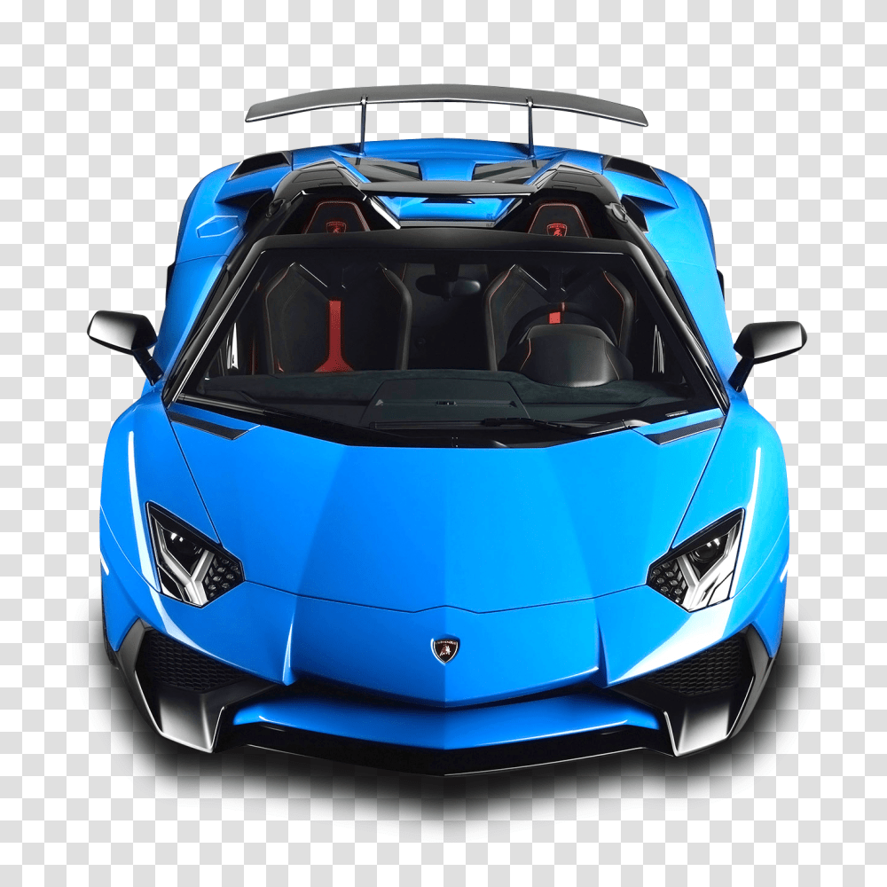 Lamborghini Aventador Sv Roadster Blue Car Image, Convertible, Vehicle, Transportation, Sports Car Transparent Png