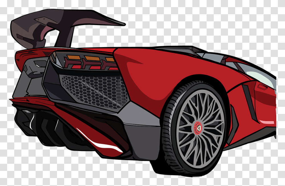 Lamborghini Aventador Sv Vector Lamborghini Vector, Wheel, Machine, Car, Vehicle Transparent Png