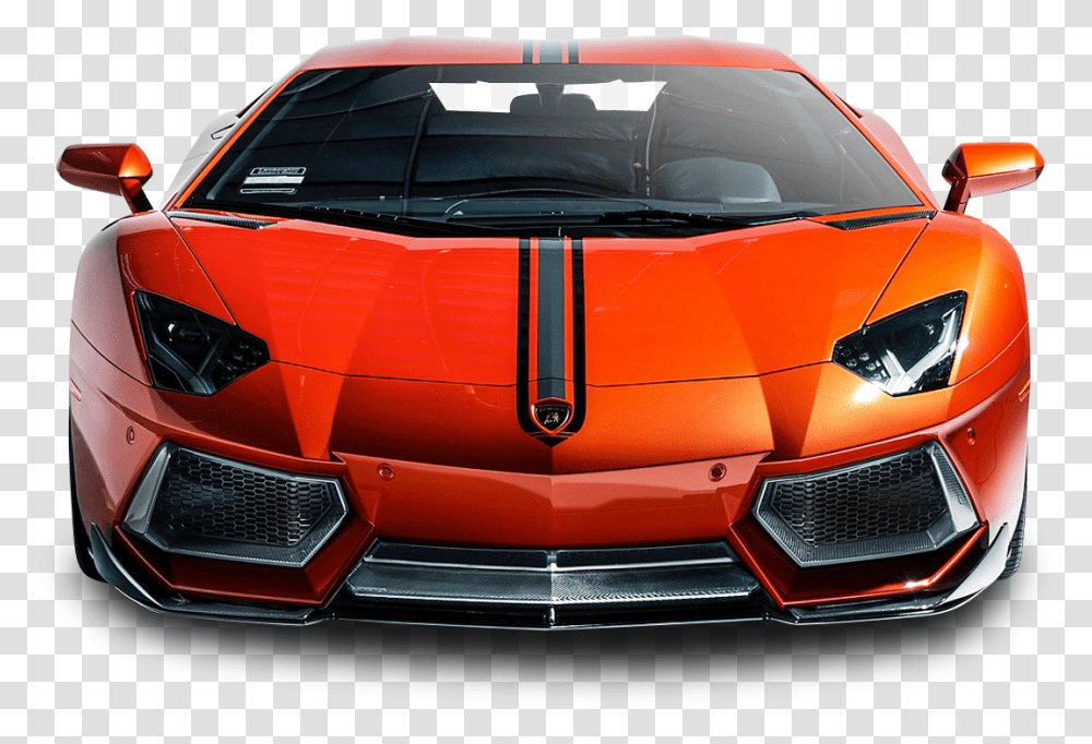 Lamborghini Car Front Lamborghini Front View, Vehicle, Transportation, Sports Car, Coupe Transparent Png