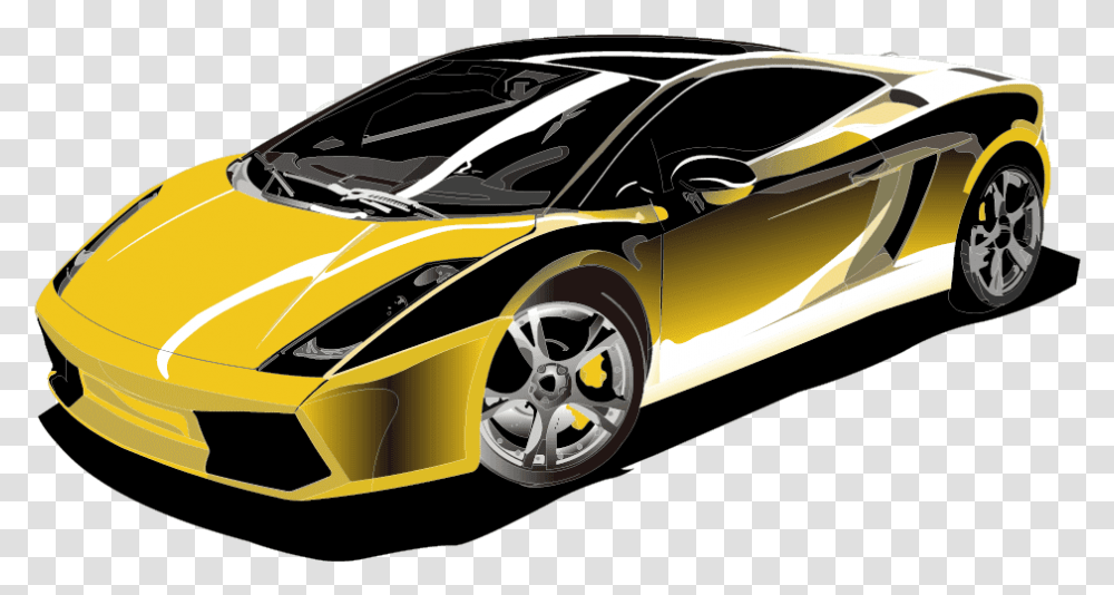 Lamborghini Cartoon, Vehicle, Transportation, Automobile, Wheel Transparent Png