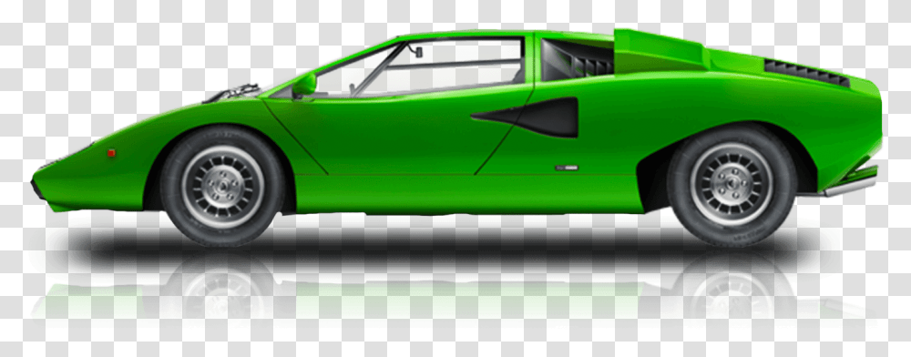 Lamborghini Countach, Car, Vehicle, Transportation, Automobile Transparent Png