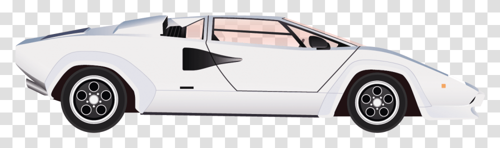 Lamborghini Countach, Car, Vehicle, Transportation, Wheel Transparent Png