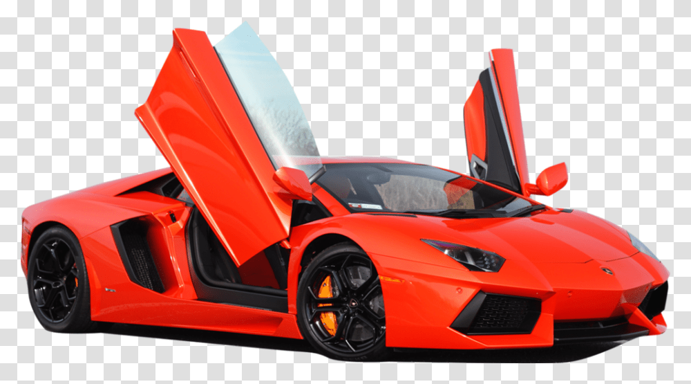 Lamborghini In Red Colour Transparent Png