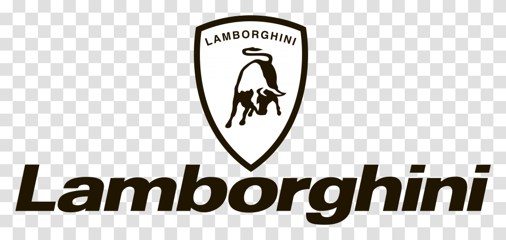 Lamborghini Logo Black And White, Trademark, Badge, Animal Transparent Png