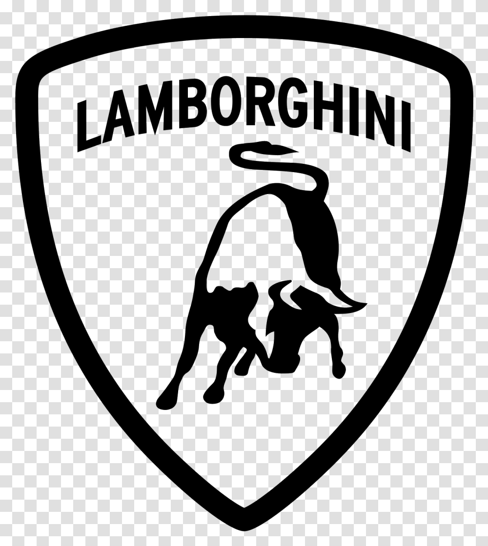 Lamborghini Logo Lamborghini Logo Black And White, Gray, World Of Warcraft Transparent Png