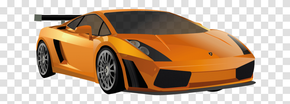 Lamborghini Orange, Wheel, Machine, Tire, Car Transparent Png