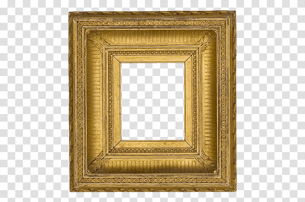 Lambs Tongue Picture Frame, Painting, Gold Transparent Png