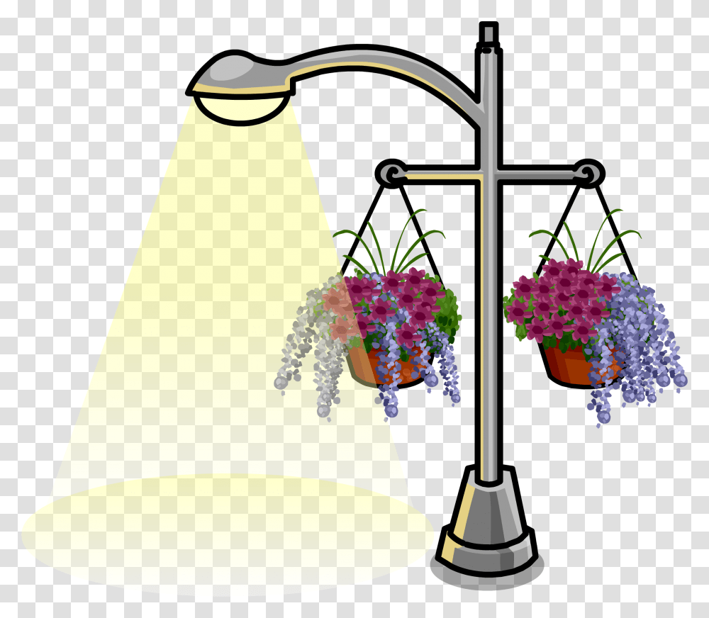 Lamp Post Id 867 Sprite 002 Download Clipart Street Light, Plant, Flower, Blossom, Flower Arrangement Transparent Png