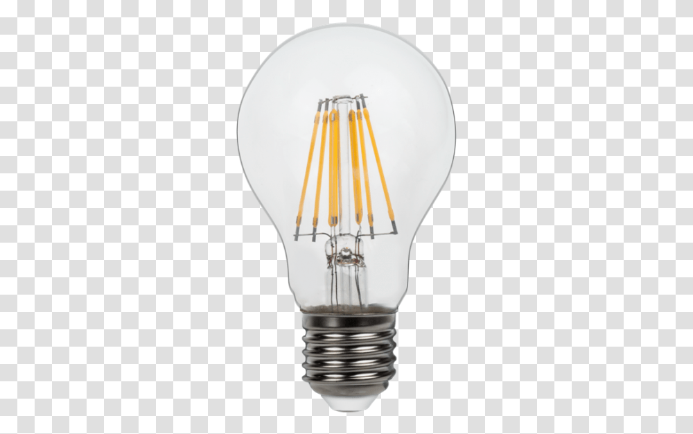 Lampa A60 Filament 7w E27 2700k Compact Fluorescent Lamp, Light, Lightbulb, Mixer, Appliance Transparent Png