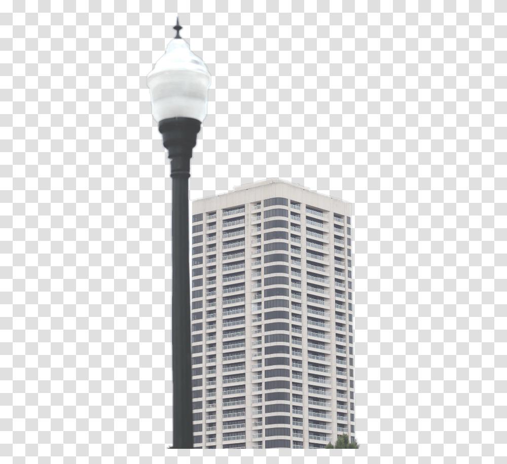 Lamppost Tower Block, Condo, Housing, Building, Lamp Post Transparent Png
