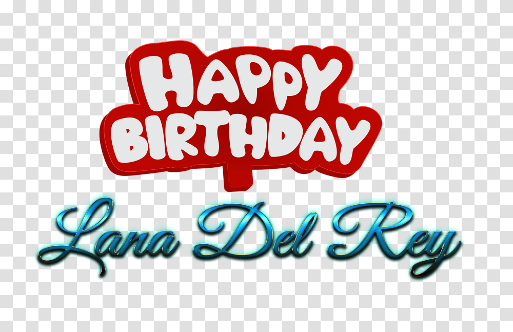 Lana Del Rey Decorative Name, Food, Candy, Sweets Transparent Png