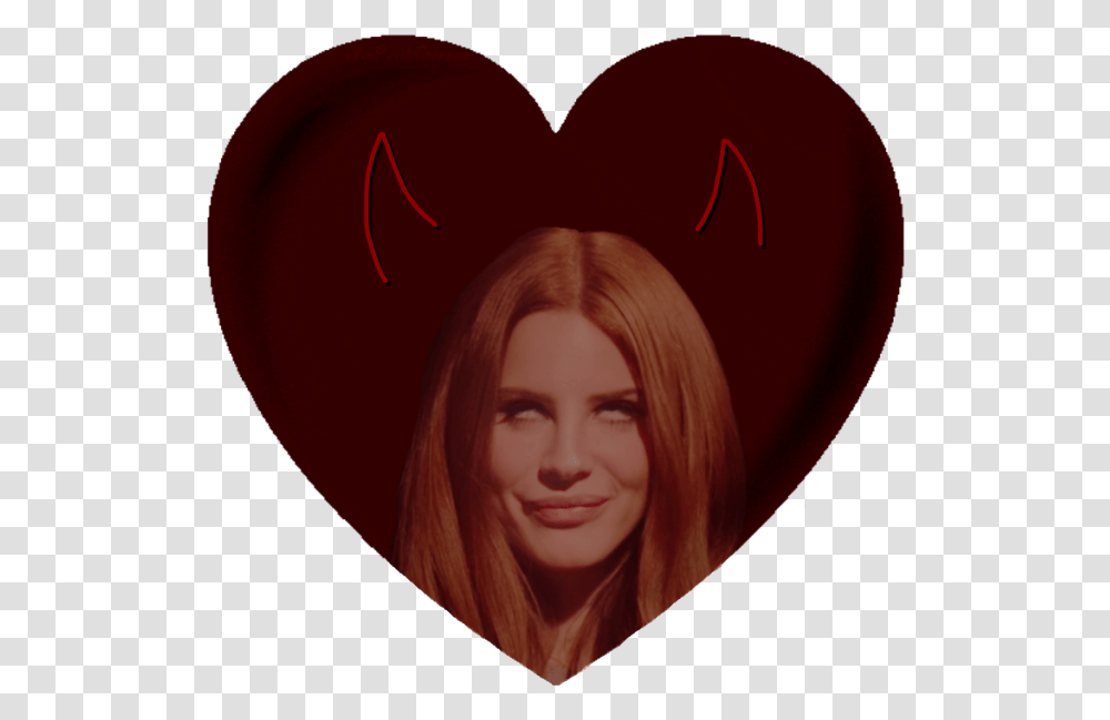 Lanalana Del Rey Meme, Person, Heart, Maroon, Face Transparent Png