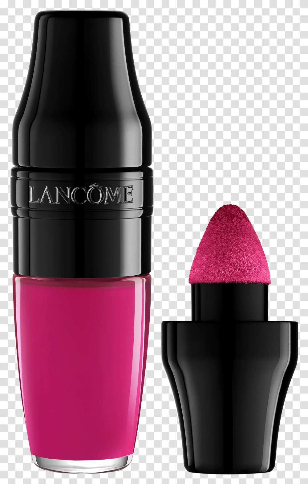 Lancome Liquid Lipstick Pink Power, Cosmetics, Shaker, Bottle Transparent Png