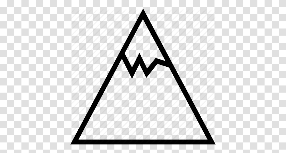 Land Mountain Nature Peak Snow Icon, Triangle Transparent Png