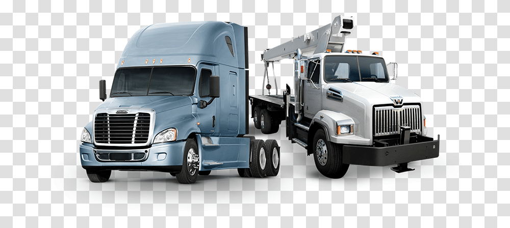 Land Vehiclevehiclemotor Truckcommercial Transportmode, Transportation, Trailer Truck, Van, Tire Transparent Png