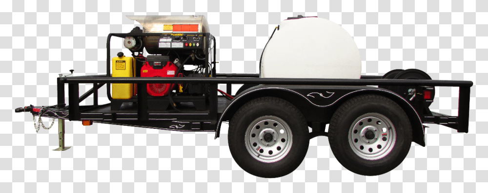 Landa Pgdc 3500 Trailer Mounted Pressure Washer Trailer Truck, Tire, Machine, Wheel, Transportation Transparent Png