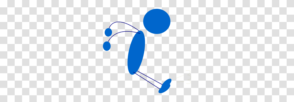 Landing Blue Stick Man Clip Art, Electronics, Balloon, Headphones, Headset Transparent Png