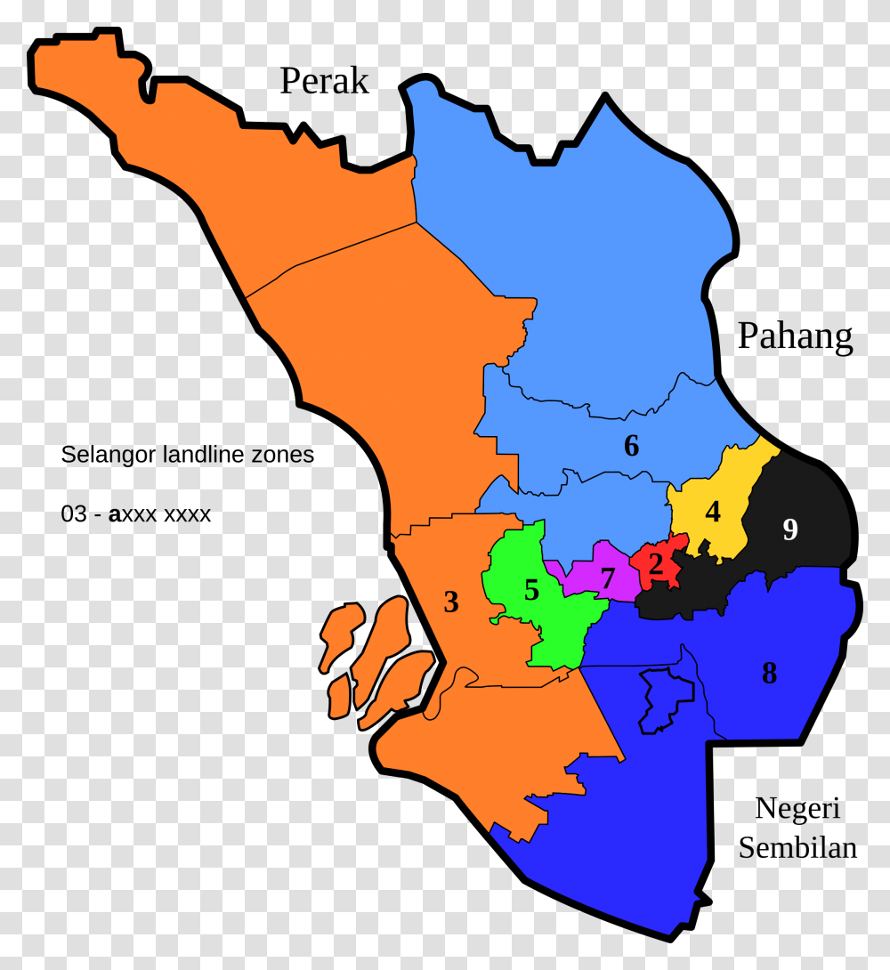 Landline Telephone Numbers In Selangor Clip Arts Selangor Map Clipart, Diagram, Plot, Atlas, Person Transparent Png