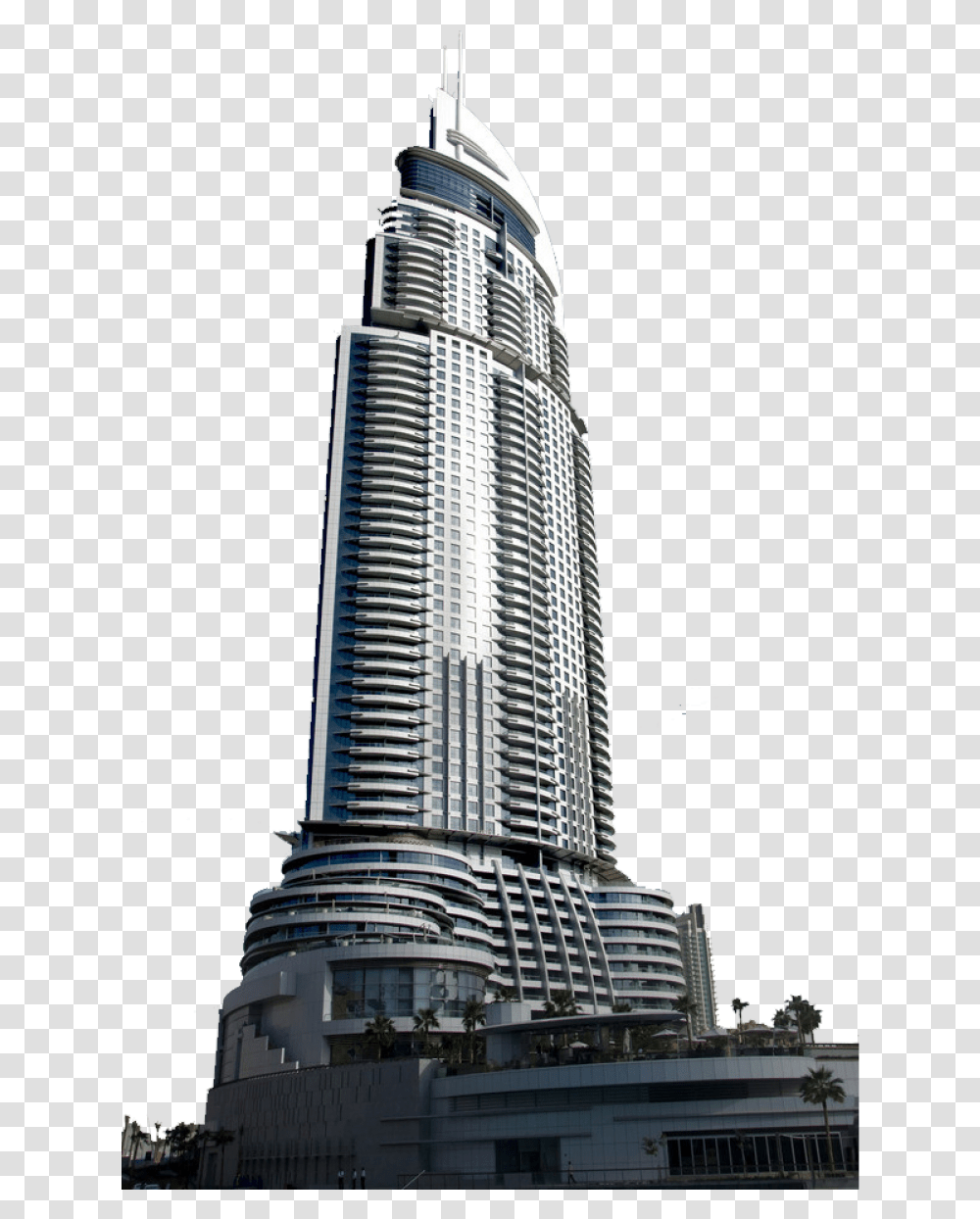 Landmark Building Image The Address Downtown Burj Dubai, Tower, Architecture, High Rise, City Transparent Png