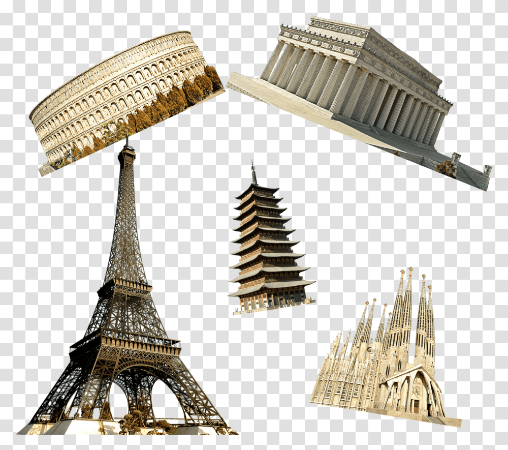 Landmark Buildings In France Image Paris Tour Eiffel Transparent Png