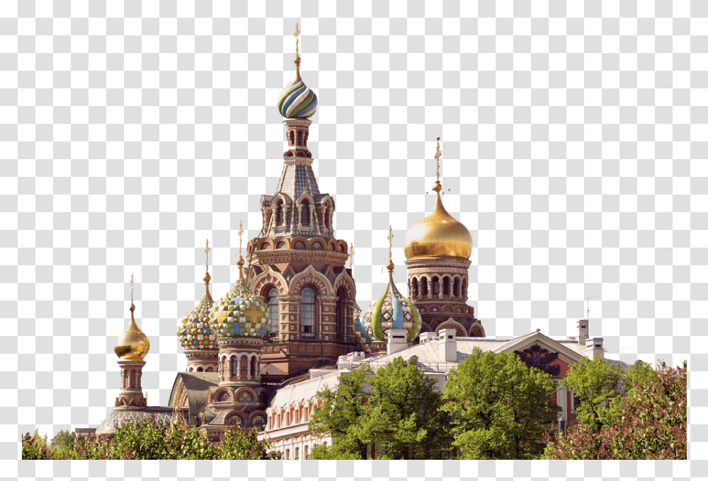 Landmark Church Of The Savior On Blood, Dome, Architecture, Building, Spire Transparent Png