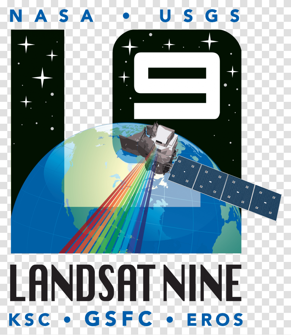 Landsat 9 Logo Landsat, Poster, Advertisement, Flyer, Paper Transparent Png