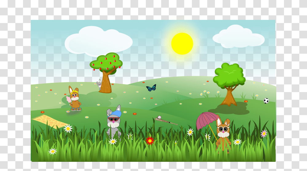 Landscape 001 Summer, Nature, Toy, Angry Birds, Cat Transparent Png