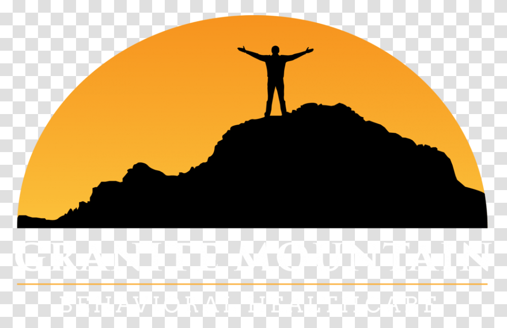 Landscape Clipart Mountain Sunset Mountaineering Clipart, Person, Outdoors, Nature, Poster Transparent Png