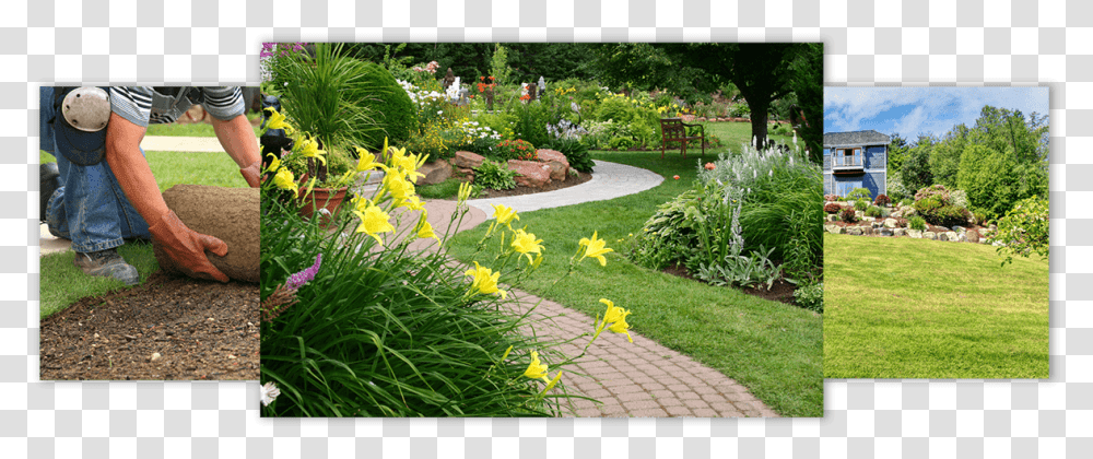 Landscape Designs Paths In Garden Design, Outdoors, Person, Plant, Grass Transparent Png