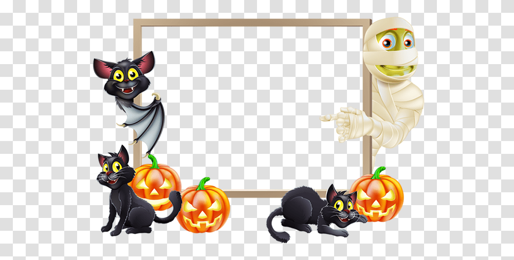 Landscape Halloween Border Clipart Dracula And Witch, Angry Birds Transparent Png