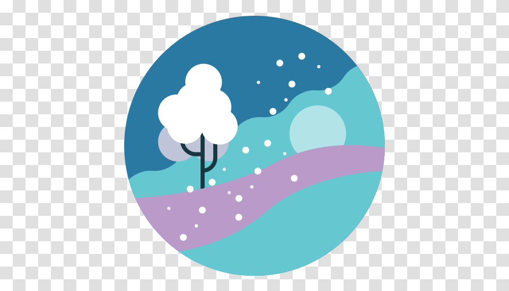 Landscape Outdoor Scenery Tree View Winter Icon, Purple, Graphics, Art, Balloon Transparent Png