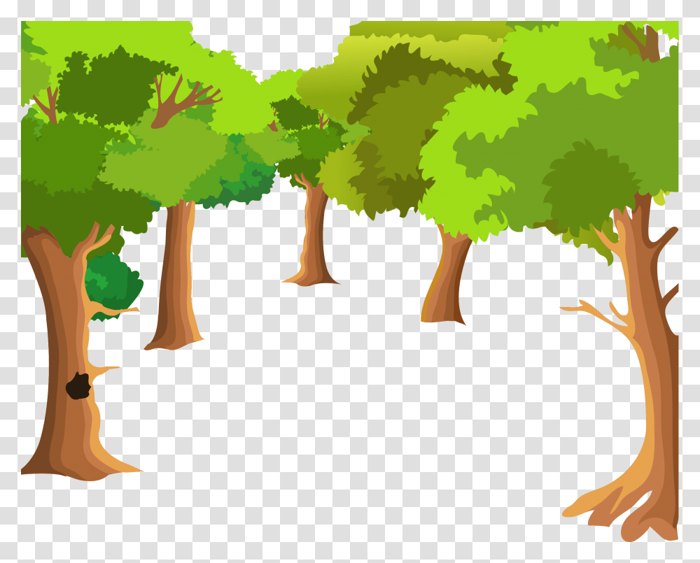Landscape Painting Cartoon Drawing Forest Cartoon Background, Axe, Plant, Tree, Vegetation Transparent Png