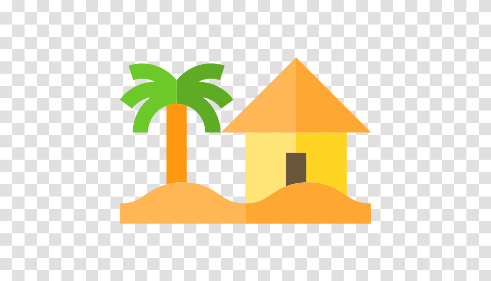 Landscape Palm Tree Beach House Nature Icon, Outdoors, Building, Countryside, Rural Transparent Png