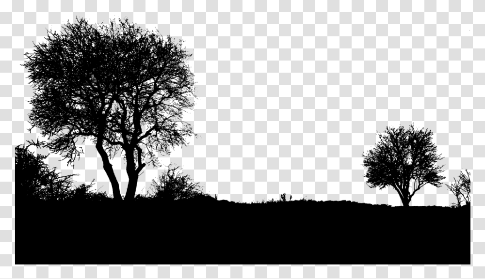 Landscaping Clipart Landscaping Tool Tree Landscape Silhouette, Gray, World Of Warcraft Transparent Png