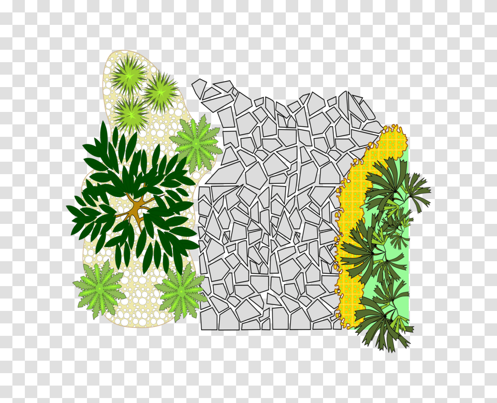 Landscaping Landscape Design Art Lawn, Floral Design, Pattern, Pineapple Transparent Png