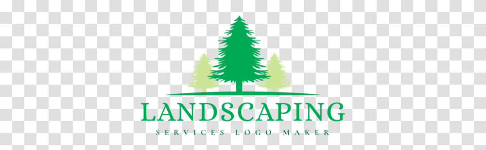 Landscaping Logo Creator With A Tree Christmas Tree, Plant, Ornament, Pine Transparent Png