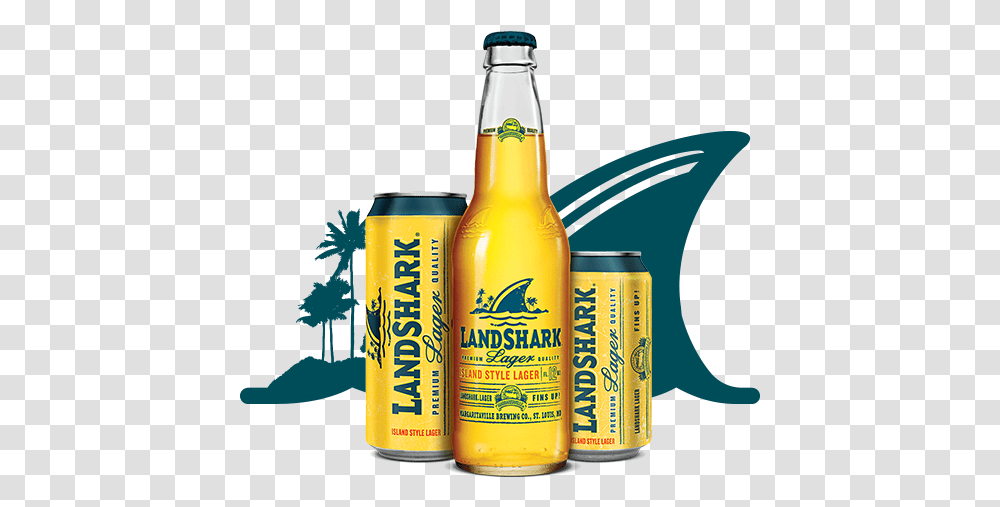 Landshark Lager Lone Shark Beer, Bottle, Alcohol, Beverage, Drink Transparent Png