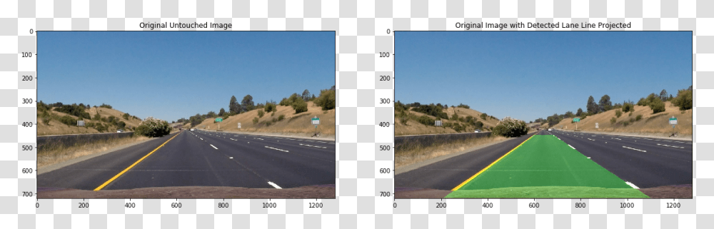 Lane Detected, Road, Tarmac, Asphalt, Freeway Transparent Png