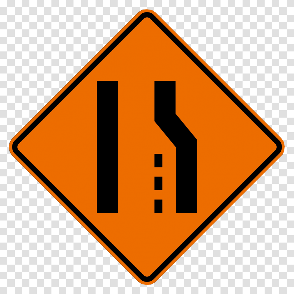 Lane Ends Right Symbol Penneshaw Penguin Centre, Road Sign, Stopsign Transparent Png