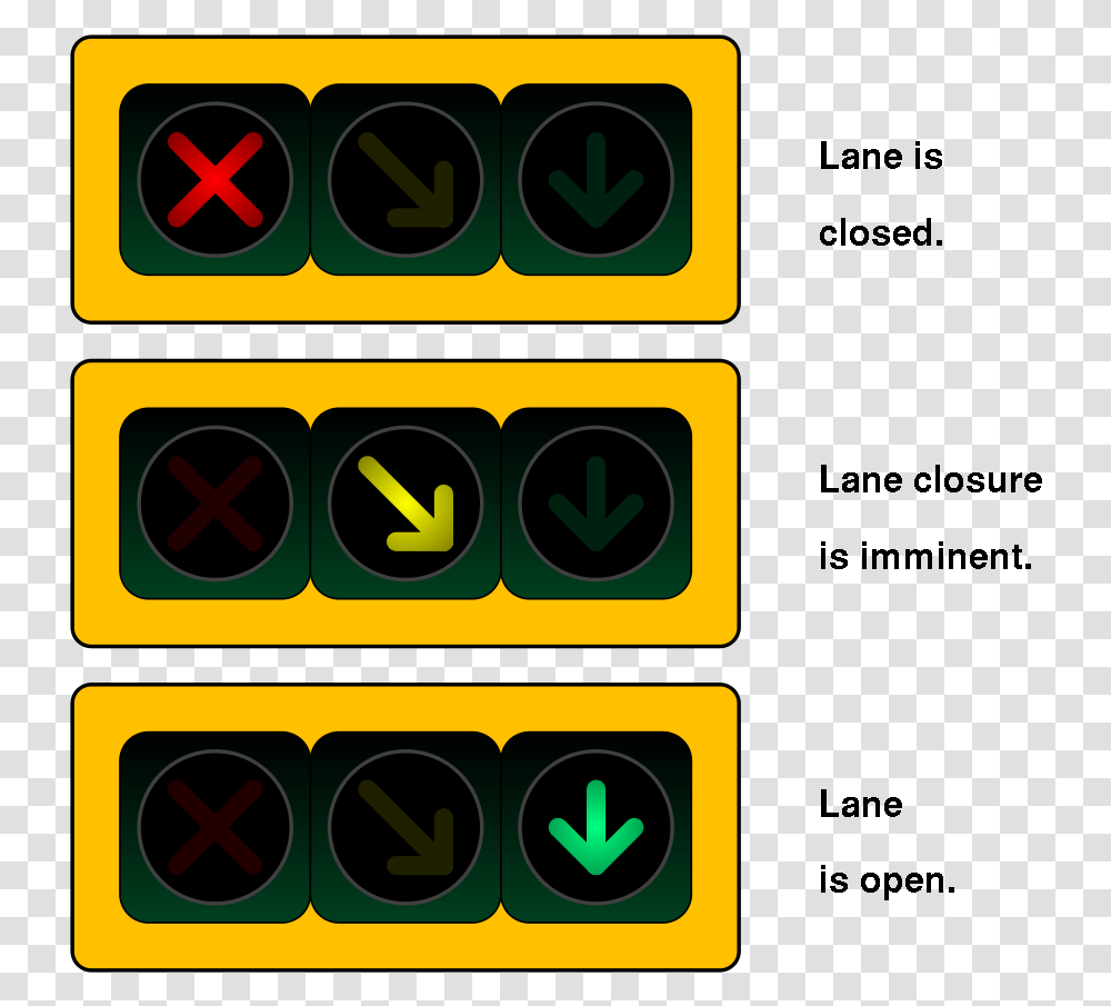 Lane Use Lights Transparent Png