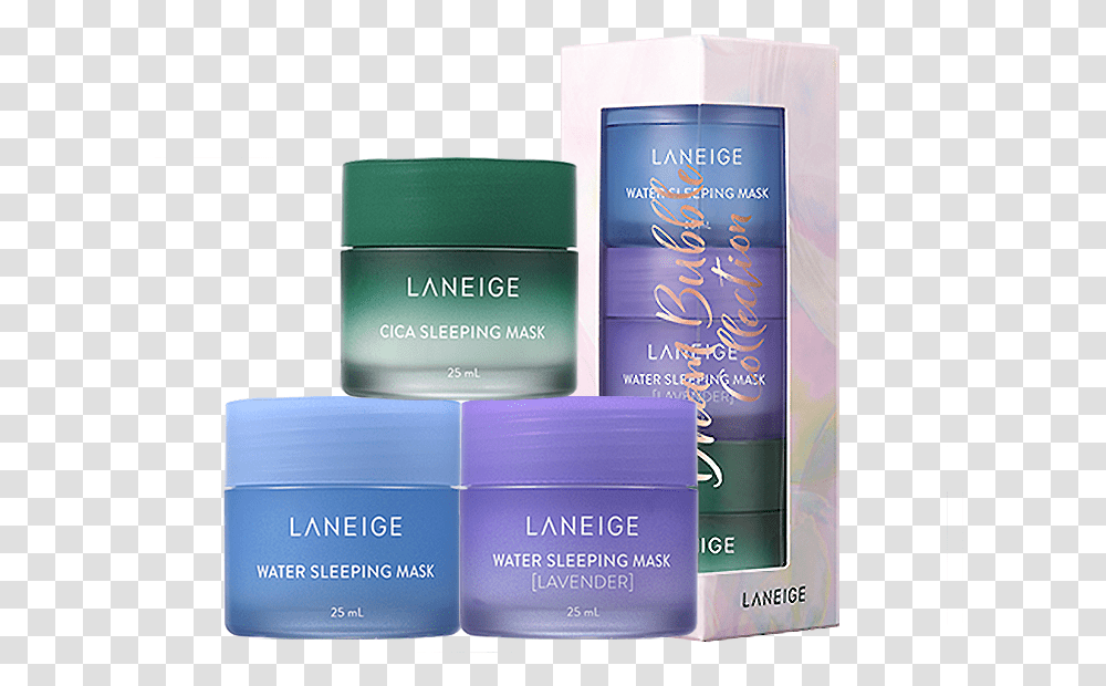 Laneige Water Sleeping Mask Set, Cosmetics, Bottle, Perfume, Aftershave Transparent Png