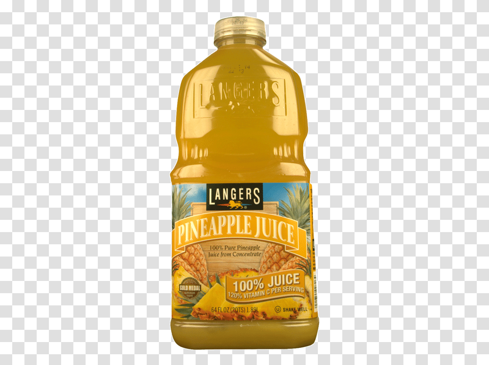 Langer S Pineapple Juice Langers Pineapple Juice, Plant, Food, Beer, Alcohol Transparent Png