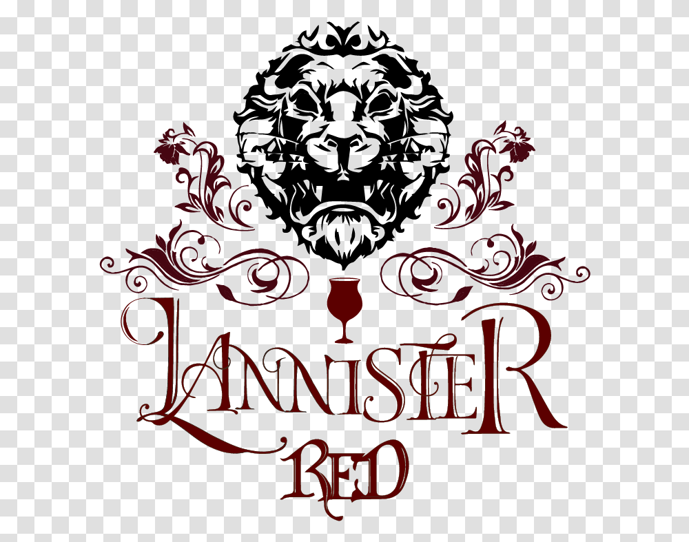 Lannister Red Decorative, Text, Alphabet, Poster, Advertisement Transparent Png