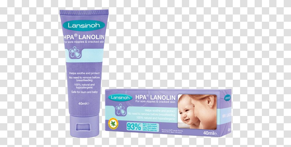 Lansinoh Hpa Lanolin Nipple Cream 40ml Hpa Lanolin, Person, Human, Cosmetics, Id Cards Transparent Png