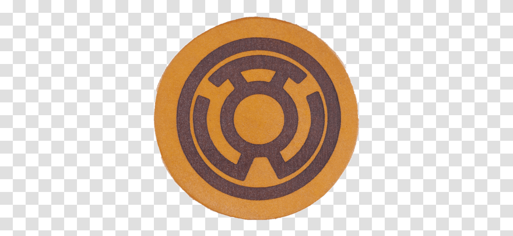 Lantern Corps Inspired Coaster Yellow Lantern Logo, Rug, Symbol, Trademark, Badge Transparent Png