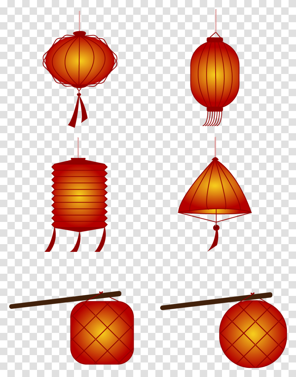 Lantern Red New Year Festive And Vector Image Paper Lantern, Lamp, Lighting, Plot Transparent Png