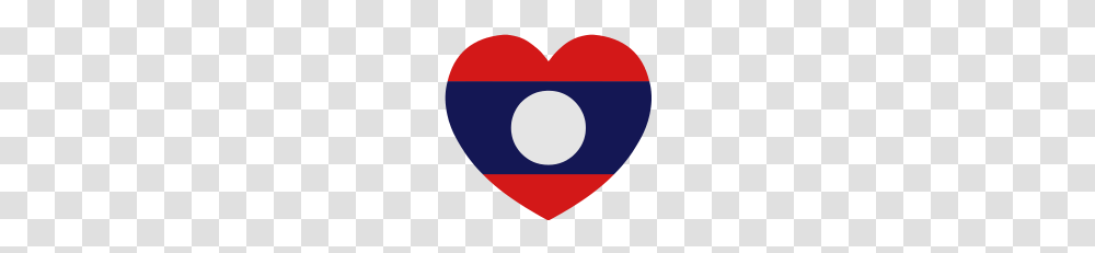 Lao Laos Heart Flag Silhouette, Logo, Trademark, Plectrum Transparent Png