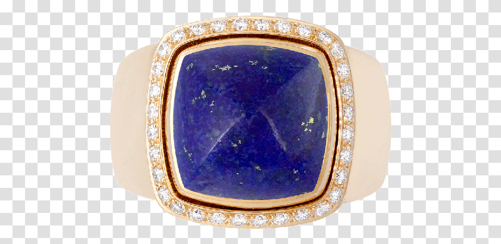 Lapis Lazuli Pain De Sucre Ring 18k Yellow Gold Medium Model Engagement Ring, Gemstone, Jewelry, Accessories, Accessory Transparent Png