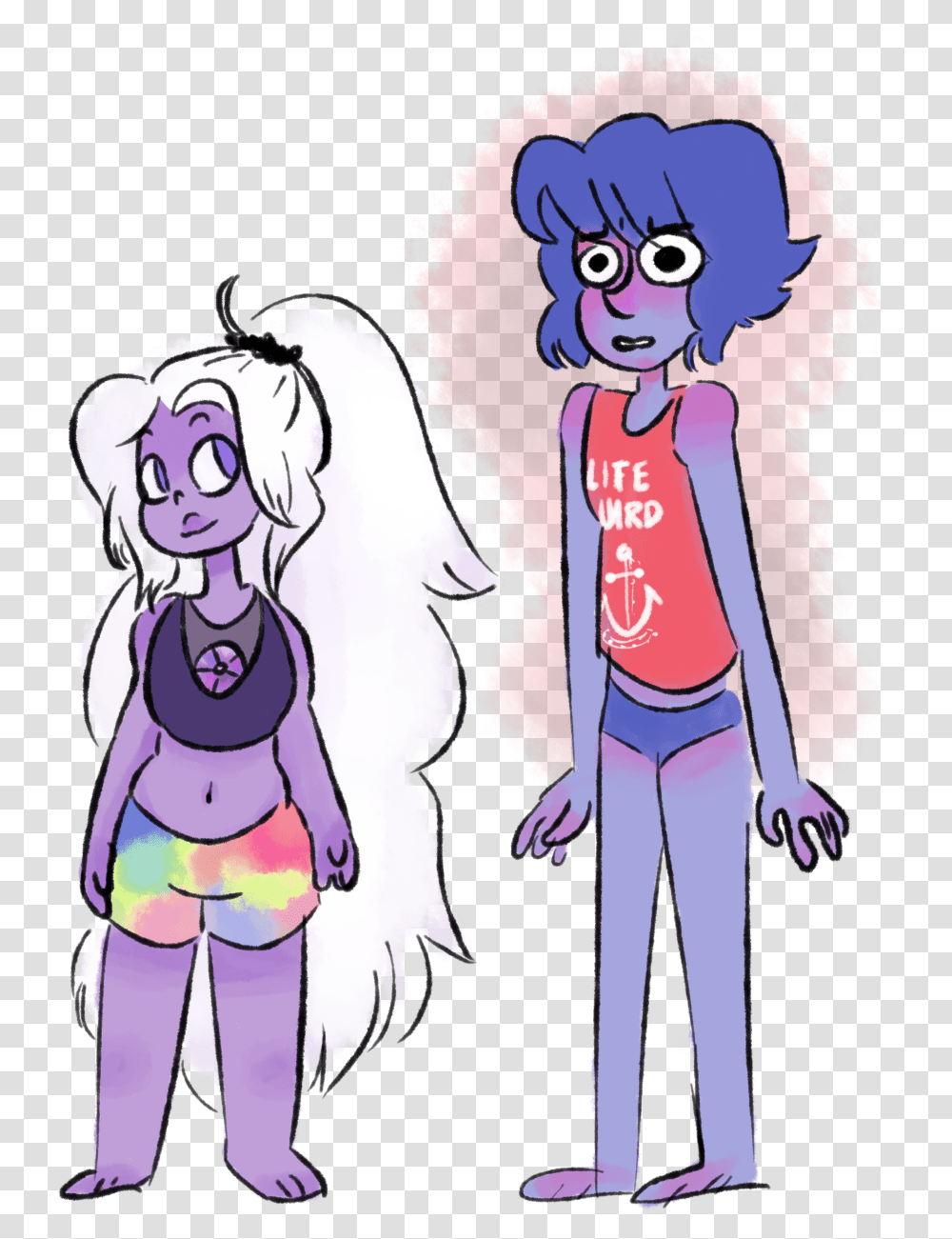 Lapithyst I Drew For Lapithyst Week Amethyst Tans Steven Universe Fanart Lapithyst, Person, Girl, Female Transparent Png